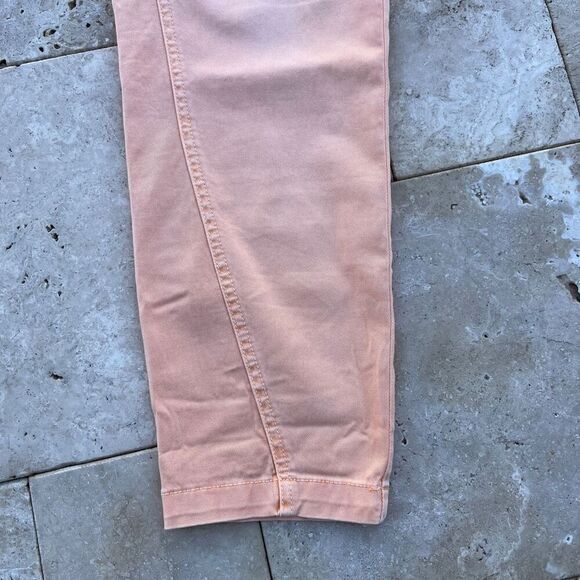 NWT CHINO by Anthropologie Relaxed Fit Pants Size 29 Sunwashed Orange Ankle - Picture 3 of 13